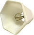 CS-715EG 3 5 4.5, Royal Designs, Inc. Hexagon Chandelier Shade, x x Eggshell