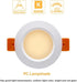 YGS-Tech 2 Inch Dimmable LED Recessed Lighting Downlight, 3W (35W Halogen Equivalent), 3000K Warm White, LED Ceiling