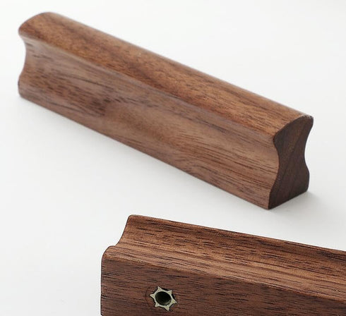 PIYYQNY 6 Pack 192mm/7.5 Inches) Drawer Handles Natural Wood Cabinet Pulls Drawer Wardrobe Wooden Handles Suitable