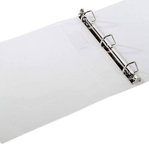 Filexec Products 1.5-Inch 3 Ring Binder, D Ring, Clear, Pack of 2 (50302-62233)