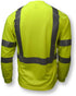 Radians ST21-3PGS-M Class 3 Max-Dri Long Sleeve Moisture Wicking Safety T-Shirt, Medium, Green