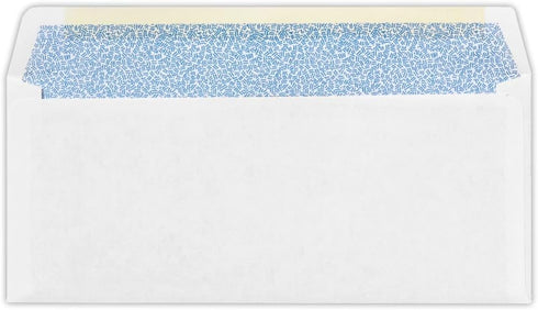LUXPaper #10 Business Double Window Envelopes, Security Tint, 4 1/8" x 9 1/2", White, 250 Qty