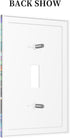 HTSAHKV 3 5 Inch Fantasy Penguin Wall Plate Light Switch Cover Single Gang Outlet Faceplate Print Plate Cover X