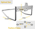 SS304 JBscoop Ladder Hanger for Garage Wall, Ladder Storage Strollers and Folding Chair, Heavy Duty Lader Holder Rust