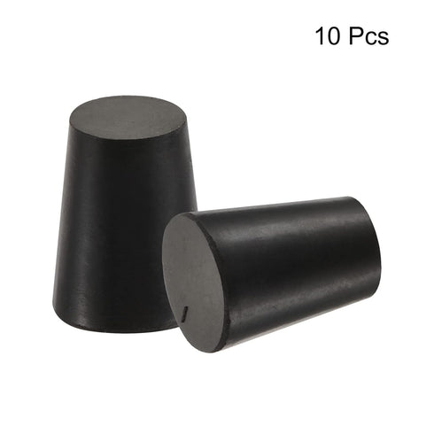 MECCANIXITY Rubber Tapered Plug, 14mm to 19mm Solid Test Tubes Bungs, 10 Pieces