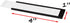 Realth C Channel Magnetic Label Holders 50 Pack 1'' x 4'' with Paper Inserts and Clear Plastic Protectors, Magnetic Data Card Holders File Cabinet Labels for Metal Racks and Shelves