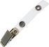 Bulk 25 Pack - Premium Clothing Friendly ID Badge Clips - Metal Alligator Swivel Card Clip & Clear Plastic Strap