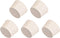 uxcell White Tapered Solid Rubber Stopper, Size 43-49mm, 5Pcs for Lab Tube