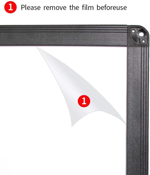 VIZ-PRO Magnetic Whiteboard/Dry Erase Board with Black Aluminium Frame, 18 X 12 Inches, includes 1 Eraser & 2 Markers