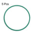 uxcell Fluorine Rubber O-Rings, 21mm OD 19mm ID 1mm Width FKM Seal Gasket for Machinery Plumbing, Green, Pack of 5