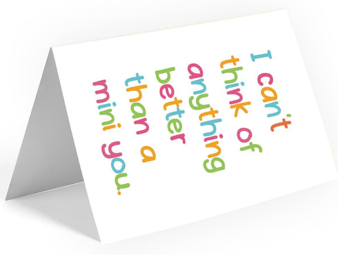 PUGAILA Funny Baby Shower Card for New Parents, Cute Welcome Baby Card Gift, First Baby Arrive Expecting Gifts for New