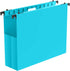 Extra Capacity Plastic Hanging File Folders, 12 Pack Heavy Duty 2 Inch Expansion, Letter Size Accordion Pocket
