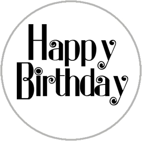 Happy Birthday Envelope Seals - 1.2" Happy Birthday Stickers, 144 Stickers