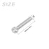 Shoulder Swing Lifting Bolt (M8x40mm) 2Pcs, 304 Stainless Steel Eye Bolts - for Home Renovation, Pipeline Gate Valves Fasteners, Silver