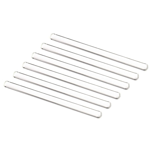 MECCANIXITY 3.3 Borosilicate Glass Stick, 5.91" Length, 10mm Dia Stir Rod Mixing Tools, 6Pcs