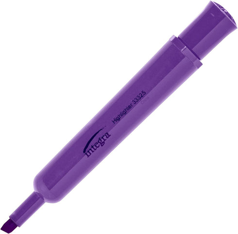 Integra Desk Highlighter, Chisel Tip, Fluorescent Purple (ITA33325)