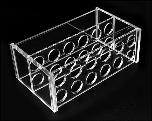 Two Layers Plastic Test Tubes Rack with 12 Sockets for 25ml Centrifuge Tubes