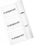 57mm 2.5mm, 3-Rolls Transparent Self-Adhesive Thermal Paper, Glossy Thermal Printer Paper for Mini Portable Printer, X
