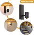Bulb Cabilock Retro Iron Wall Lamp Vintage Wall Sconce Fixtures Living Room Bedroom Without
