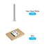 Hex Bolts 5Pcs (3/8-16x4"), 304 Stainless Steel Fully Threaded Hex Head Screws for Furniture Repair, Silver