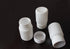 50PCS White Empty Solid Plastic Bottle Case Holder, Container Vials Box with Screw Cap for Powder Sample Storage