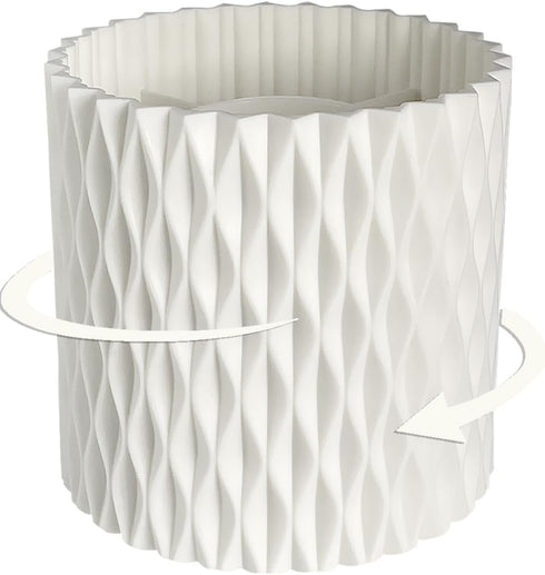Unique Rotating Pen Pencil Holder for Desk, 5 Slots, Aesthetic Desktop Supplies for Women, Girls, Home, Office
