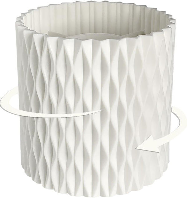 Unique Rotating Pen Pencil Holder for Desk, 5 Slots, Aesthetic Desktop Supplies for Women, Girls, Home, Office