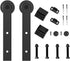 ZEKOO Sliding Barn Door Hanger, Roller, Stopper, Floor Guide, Anti-Jumper Accessories for Third, Fourth Door