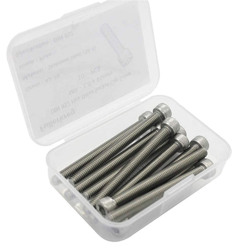 Fullerkreg M6-1.0 x 50MM Socket Head Cap Screws, Allen Socket Drive, AISI 304 Stainless Steel, Quantity 10