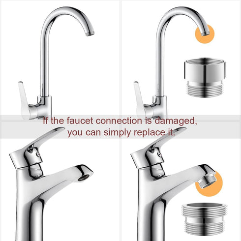 CNYMANY 16 pcs Faucet Adapter Kit, Male Female Sink Faucet Adapter Set for Connecting Garden Hose Water Filter via