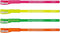 Kutsuwa RF017GR-4SKU Pencil Fluorescent Markers, Set of 4 Colors