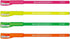 Kutsuwa RF017GR-4SKU Pencil Fluorescent Markers, Set of 4 Colors