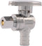 SharkBite 1/2 x 1/4 Inch OD Compression Crimp Angle Stop Valve - Quarter Turn Brass Plumbing Fitting