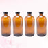 4pcs KICHOUSE Round Glass Bottles Cap Reusable Glass Bottles for Candle Jars Mouthwash Dispenser