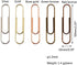 Rurili 50 Pieces Metal Paper Clips, 50 mm, Bronze for Office, School, and Personal Use
