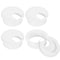 uxcell Cable Hole Cover, 4Pcs ABS Desk Grommet Hole Cover for Office Computer Wire Organizer, White