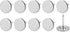 Upholstery Nail Tacks - 50Pcs Iron Flat Head Push Pins for Home Kitchen Furniture Construction, Silver Tone