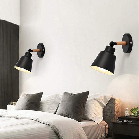 Mengjay E26 Wall Light Black Fixtures Nordic Wall Sconce Lamp Macaron Edison Copper lamp Holder Aisle Lights Corridor