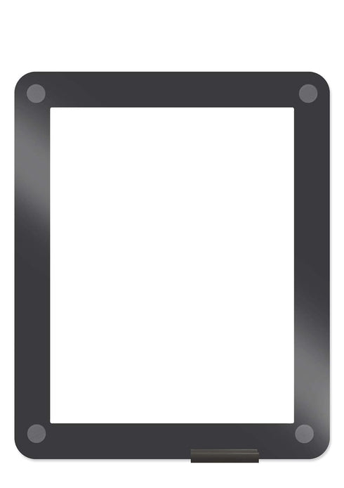 Iceberg 31130 Clarity Glass Custom Print Dry Erase Board, 11.0"x13.5"