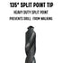 Drill America 1/4" High Speed Steel Heavy Duty Split Point Stub Drill Bit (Pack of 12), D/AST Series