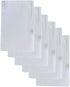 Vinyl Ring Binder Pockets - 9 ½ x 6 Inches, Fits All Standard Ring Binders, Zip Closure to Secure Belongings, 12-Pack