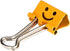 NUOBESTY 40pcs Black Smiling Binder Clips, Paper File Clips for Folders, Mini Binder Clips