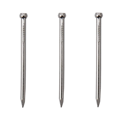 600pcs Hardware Nails - 1'' × 17 Ga Nickel Plated Hanging Nails for Pictures, Brad Head Nails, Wood Nails, Finishing