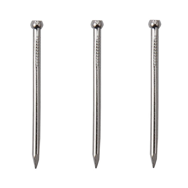 600pcs Hardware Nails - 1'' × 17 Ga Nickel Plated Hanging Nails for Pictures, Brad Head Nails, Wood Nails, Finishing