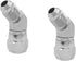 (2-PACK) 6502-05-05 Hydraulic Hose Adapter Fitting 5/16" Male JIC 37° Flare × 5/16" Female JIC 45° Elbow Connector