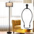 Asjeumt 10 Inch 2 Set Lamp Harp, Black Lamp Harps and Finial, Metal Lamp Shade Harp Holder, DIY Detachable Lampshade