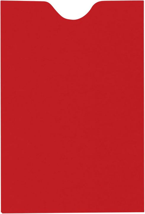LUXPaper Credit Card Sleeves | Ruby Red | 80lb. Text | 2 3/8" x 3 1/2" | 50 Qty