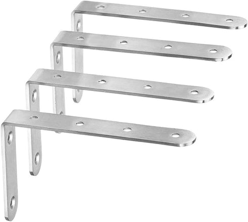 Deezio Corner Brace Angle Bracket, Stainless Steel 90 Degree Strong Loading Capacity Shelf
