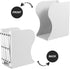 HEMOTON Retractable White Metal Book Holder and Desktop Bookshelf Organizer Large Adjustable Bookend for Office Desk
