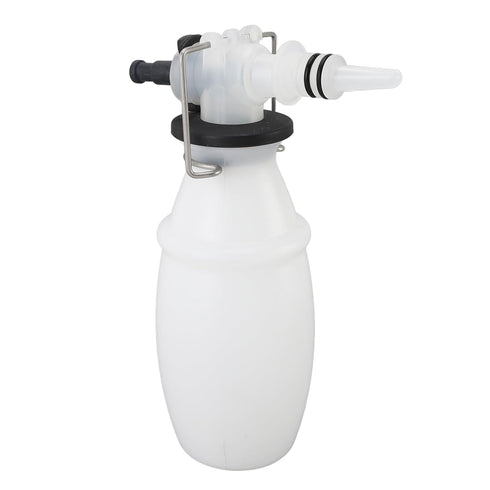 500ml Milk Sampling Bottle PP Easy Cleaning Milk Sampling Valve Bottle with Stainless Steel Clip
